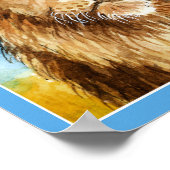 Leeuw, Giraffe, poster van Afrikaanse dieren (Hoek)