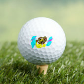 Leeuw golf kunst golfballen (Insitu Shirt)