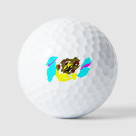 Leeuw golf kunst golfballen