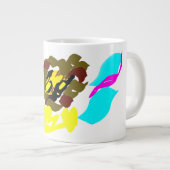 Leeuw golf kunst grote koffiekop (Voorkant rechts)