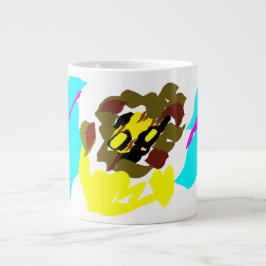 Leeuw golf kunst grote koffiekop