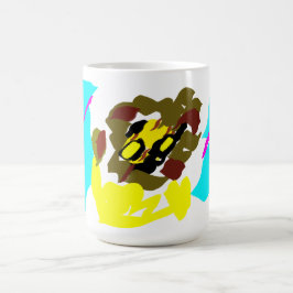 Leeuw golf kunst koffiemok