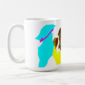 Leeuw golf kunst koffiemok (Links)