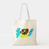 Leeuw golf kunst tote bag (Achterkant)