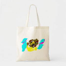 Leeuw golf kunst tote bag