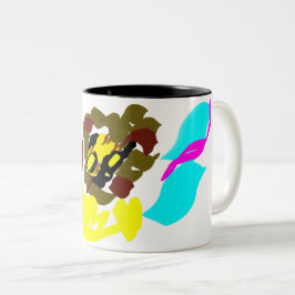 Leeuw golf kunst tweekleurige koffiemok
