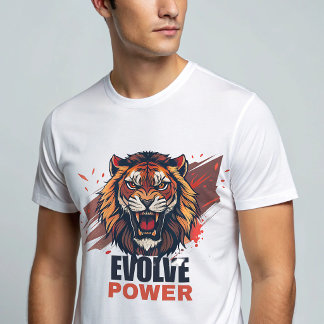 Leeuw Gym T-shirt – Evolve Power Beast Mode T-shir