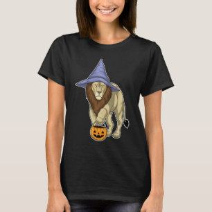 Leeuw Halloween Heksenpompoen T-shirt