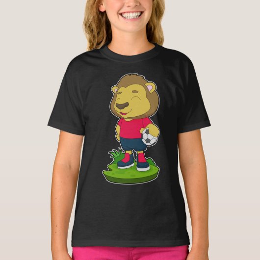 Leeuw Handbal speler Handbal T-shirt (Voorkant)