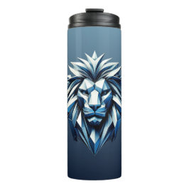 Leeuw hoofd geometrie vormen thermosbeker