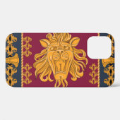 Leeuw hoofddoek: gouden motief. Case-Mate iPhone case (Achterkant (horizontaal))