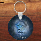 Leeuw Horoscoop Knop Sleutelhanger (Voorkant)
