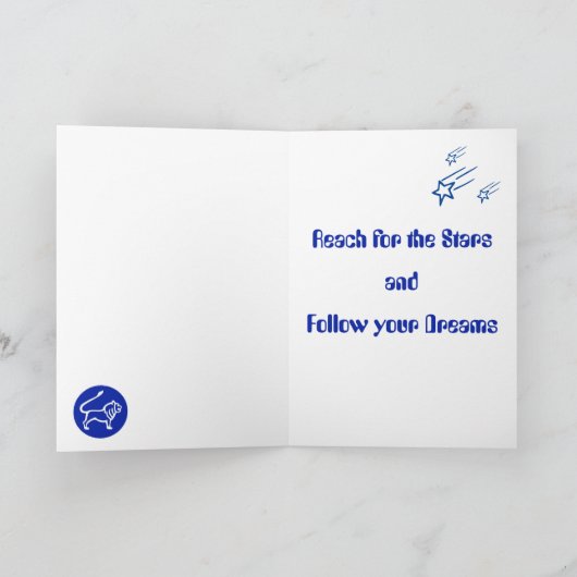 Leeuw Horoscoop Sterrenbeeld Kaart (Binnen)