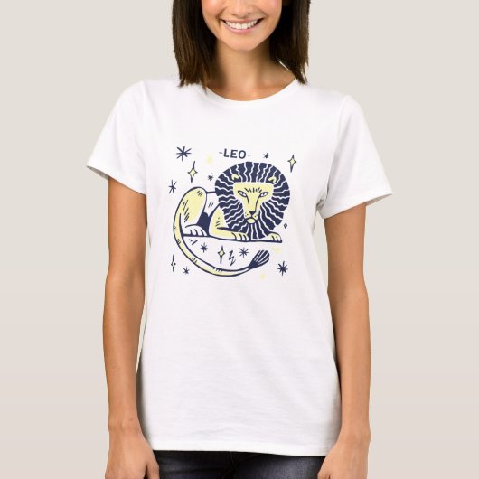 Leeuw Horoscoop T-Shirt (Voorkant)
