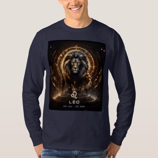 Leeuw, horoscoop,  t-shirt (Voorkant)