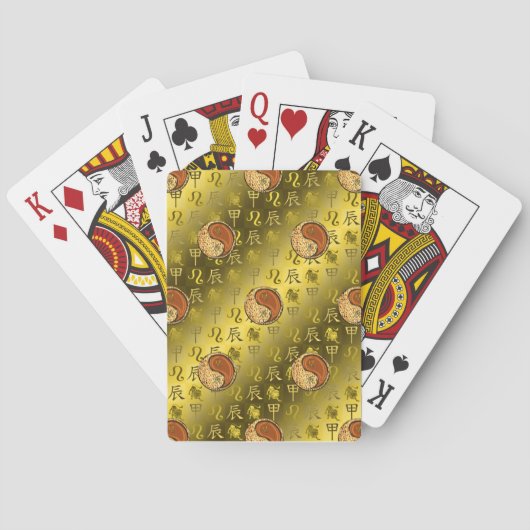 Leeuw & Houten Draak Pokerkaarten (Achterkant)