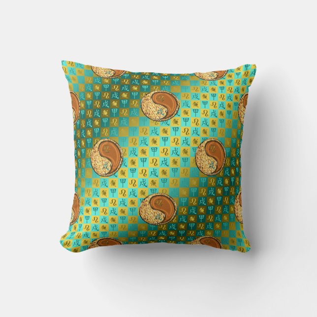 Leeuw & Houten Hond Kussen (Voorkant)