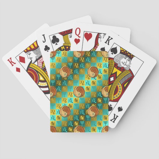 Leeuw & Houten Hond Pokerkaarten (Achterkant)