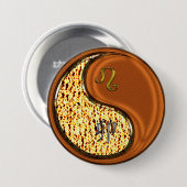 Leeuw & Houten Konijn Ronde Button 7,6 Cm (Voorkant /achterkant)