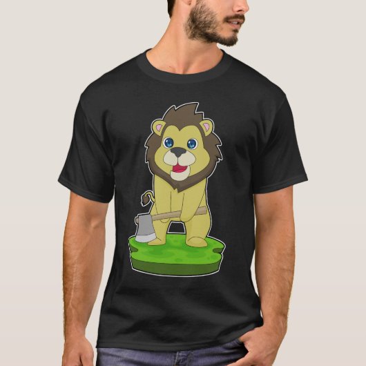 Leeuw Houthakkersbijl T-shirt (Voorkant)