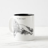 Leeuw, ik ben gelukkiger geweest, dierlijke Mok (Voorkant links)