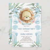 Leeuw illustratie Verjaardag Kaart (Voorkant / Achterkant)