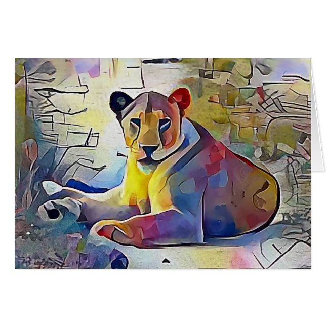 Leeuw in Afrika (Voorkant Horizontaal)