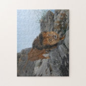 Leeuw in de bergen (door Richard Friese) Legpuzzel (Verticaal)