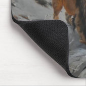 Leeuw in de bergen (door Richard Friese) Muismat (Hoek)