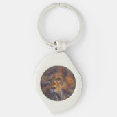 Leeuw in de galerijhoofdring sleutelhanger (Voorkant)