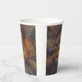 Leeuw in de kopjes van galerijpapier papieren bekers (Rechts)