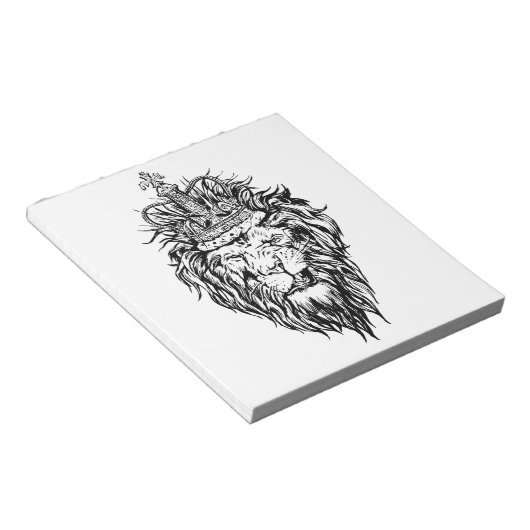 Leeuw in de kroon notitieblok (Schuin)