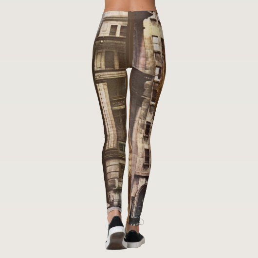 leeuw in de stad leggings (Achterkant)