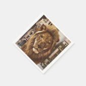 leeuw in de stad servetten (Hoek)