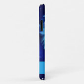 Leeuw in donkerblauw Case-Mate iPhone case (Achterkant/rechts)