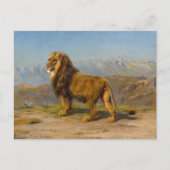 Leeuw in een bergachtig landschap | Rosa Bonheur Briefkaart (Voorkant)