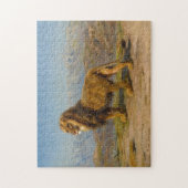 Leeuw in een bergachtig landschap | Rosa Bonheur Legpuzzel (Verticaal)