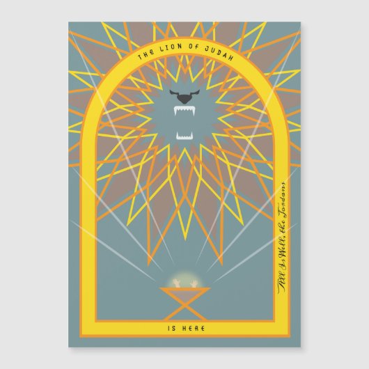 Leeuw in een Manger (Voorkant)