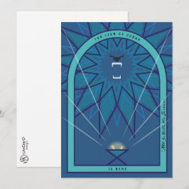 Leeuw in een Manger Kaart