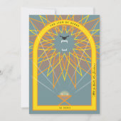 Leeuw in een Manger Kaart (Voorkant)