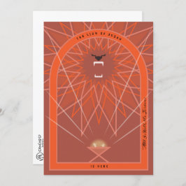 Leeuw in een Manger Kaart