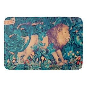 Leeuw in het bos, William Morris Bath Mat