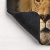 leeuw in het donker mousepad muismat (Hoek)