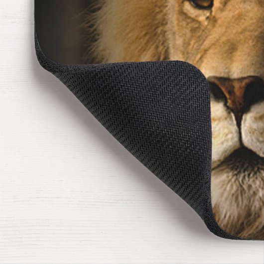 leeuw in het donker mousepad muismat (Hoek)