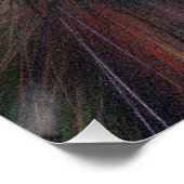 Leeuw in het galerijglanzend Poster (Hoek)