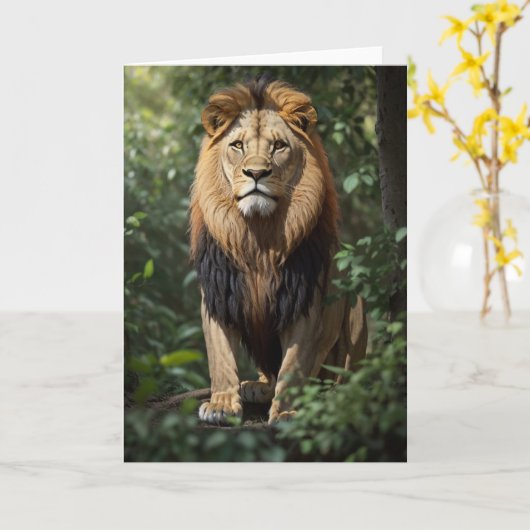 Leeuw in het Oerwoud leggen | KAART (Gele Bloem)