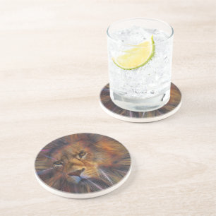 Leeuw in het Onderzetter Galerijzandsteen