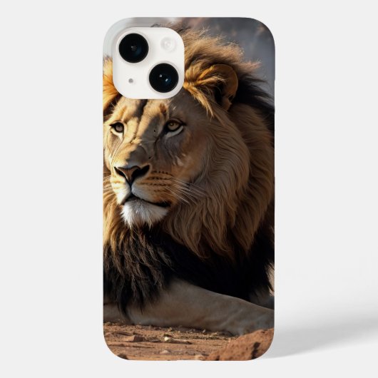 Leeuw in het stof Case-Mate iPhone case (Achterkant)