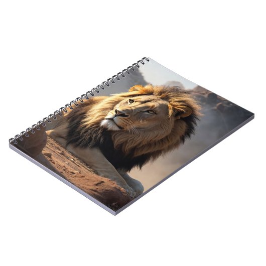 Leeuw in het stof notitieboek (Linkerzijde)