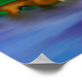 Leeuw in het water poster (Hoek)